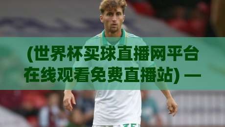 (世界杯买球直播网平台在线观看免费直播站) —— 2026年最全观赛指南,别错过这场足球盛宴