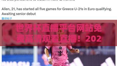 世界杯直播平台网站免费高清观看直播!2026年实测指南与避坑推荐