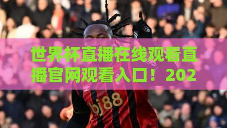 世界杯直播在线观看直播官网观看入口！2026年官方观赛渠道全盘点