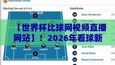 【世界杯比球网视频直播网站】！2026年看球新姿势，这些坑你踩过吗？