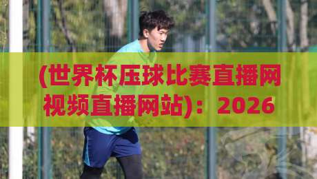 (世界杯压球比赛直播网视频直播网站):2026年观赛指南与避坑攻略