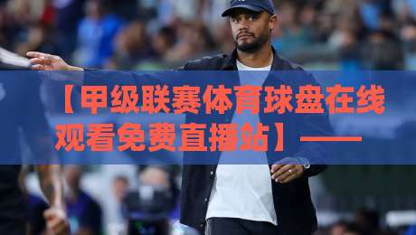 【甲级联赛体育球盘在线观看免费直播站】——2026年球迷必备的观赛指南