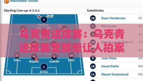 乌克青进球赛:乌克青进球赛里那些让人拍案叫绝的瞬间,乌克青进球赛如何读懂年轻锋线的爆发逻辑?|今晚靠谱最火投球网让球盘高清技巧预选竞投论坛