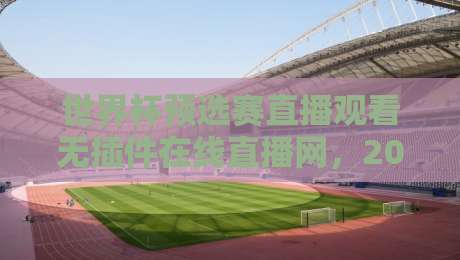 世界杯预选赛直播观看无插件在线直播网,2026年球迷狂喜的宝藏平台!