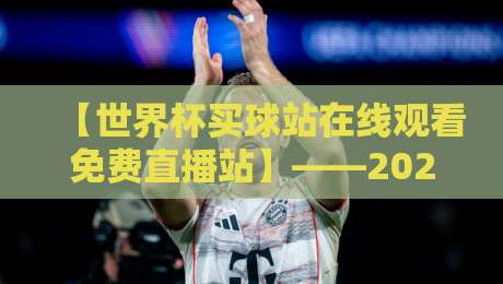 【世界杯买球站在线观看免费直播站】——2026年球迷疯抢的高清观赛渠道大揭秘!