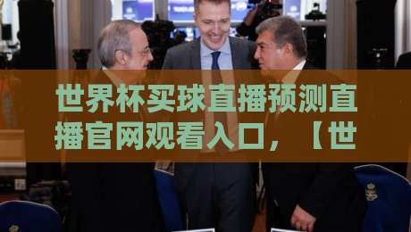 世界杯买球直播预测直播官网观看入口,【世界杯买球直播】全新指南!2026观赛必备
